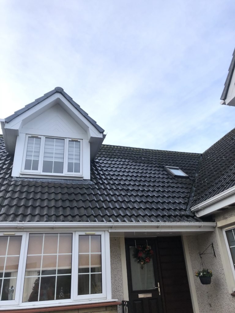 Roof cleaned in Bearsden — clean roof after treatment