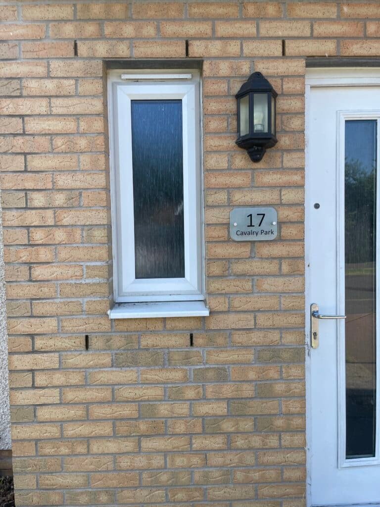 UPVC window and glass on a home in Airdrie